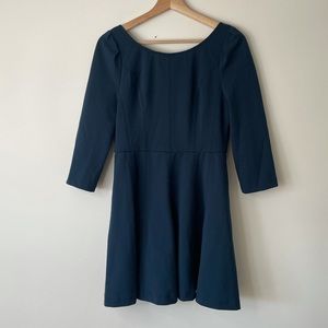 Alessandro Miele blue dress a-line long sleeve